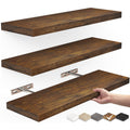 Floating Wall Shelf | Solid Wood Display Shelf