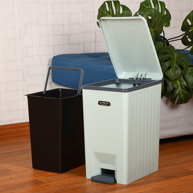 Pedal-Open Square Waste Bin