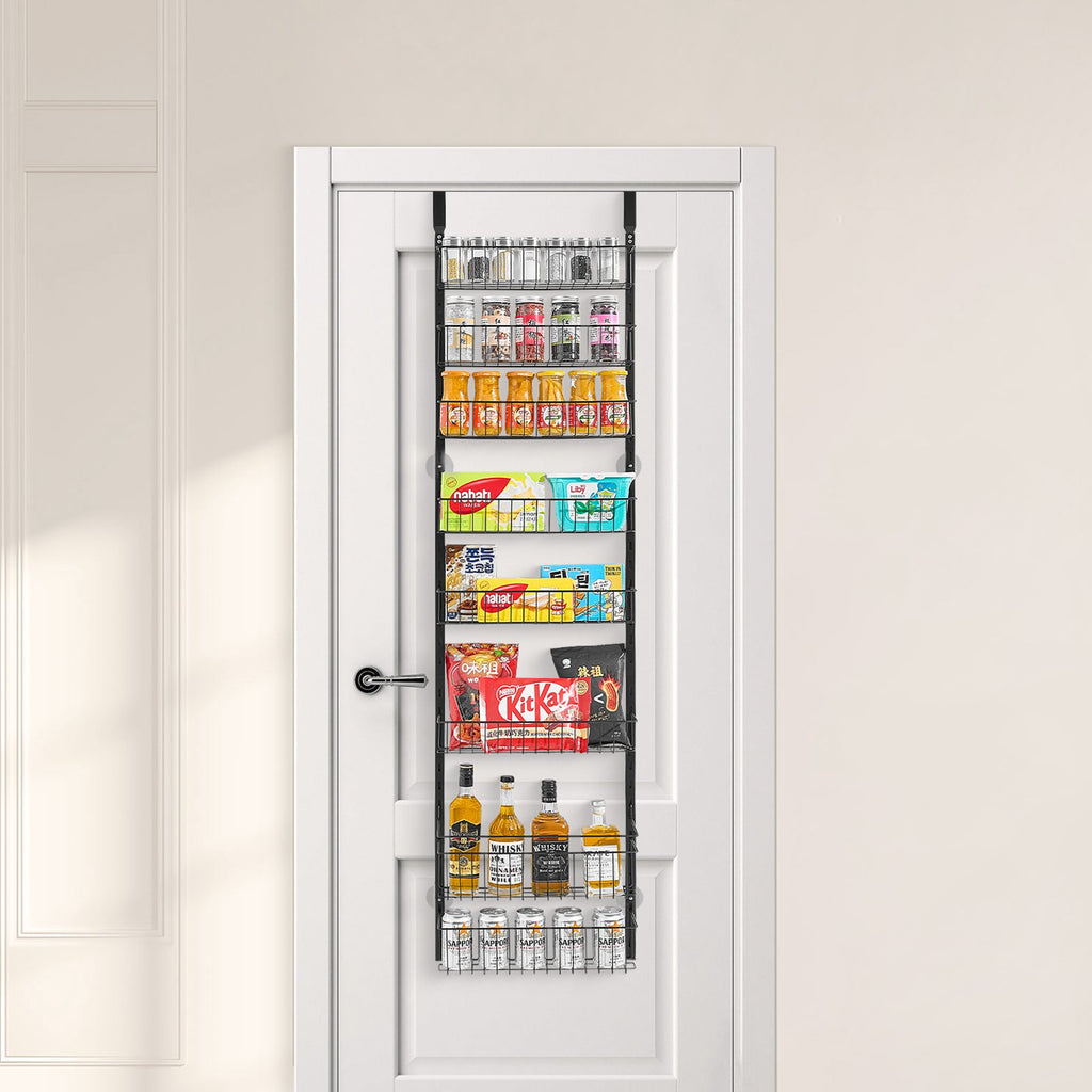 8-Tier Over-Door Pantry Hanging Rack | No-Install Storage