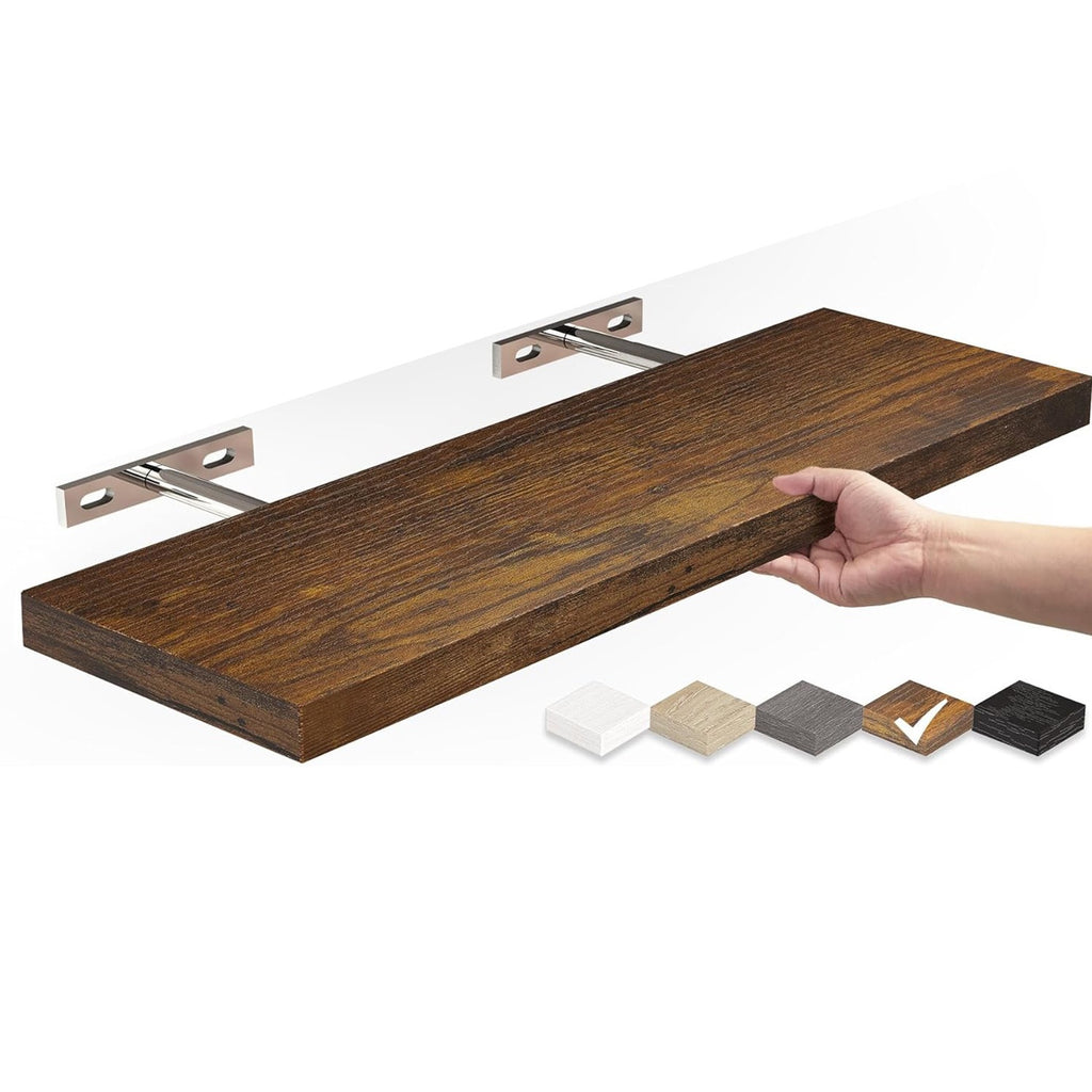 Floating Wall Shelf | Solid Wood Display Shelf