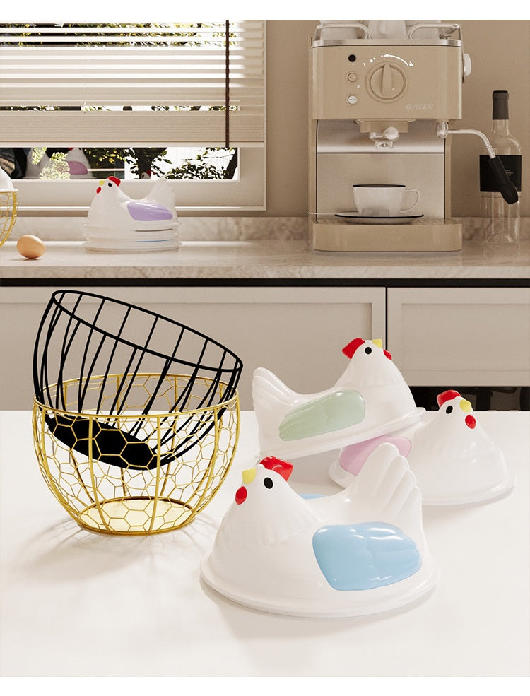 Wrought Iron Kitchen Egg & Produce Basket
