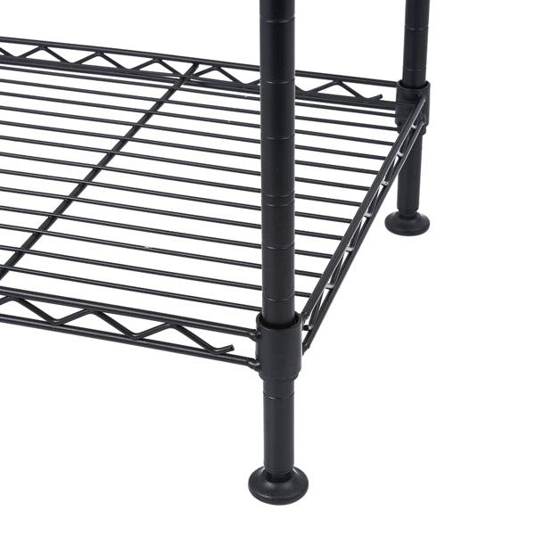 4-Layer Adjustable Metal Household Shelf | Heavy-Duty Storage Rack