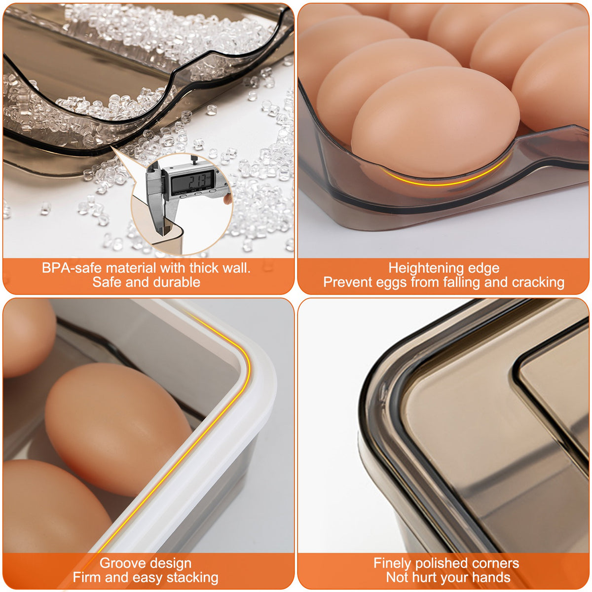 Double-Layer Automatic Rolling Egg Storage Box