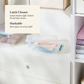 Stackable Clear Storage Bin with Locking Lid