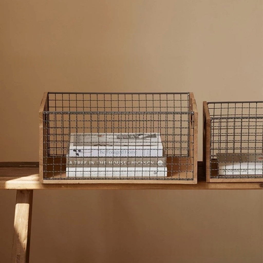 Retro Iron Wire Kitchen Storage Basket