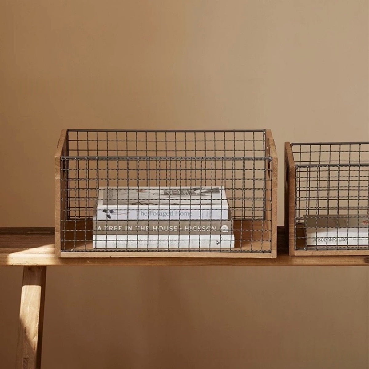 Retro Iron Wire Kitchen Storage Basket