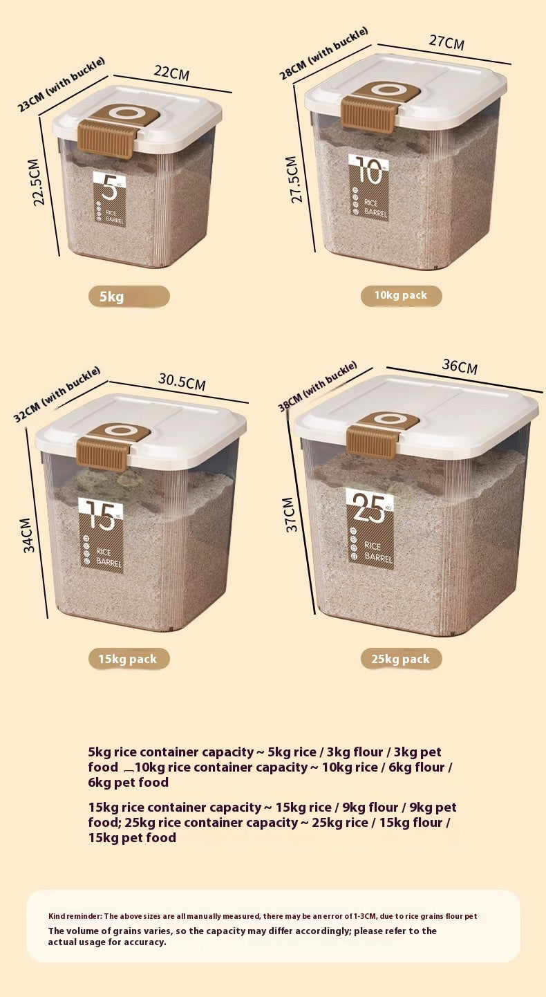 Airtight Rice & Grain Storage Bin