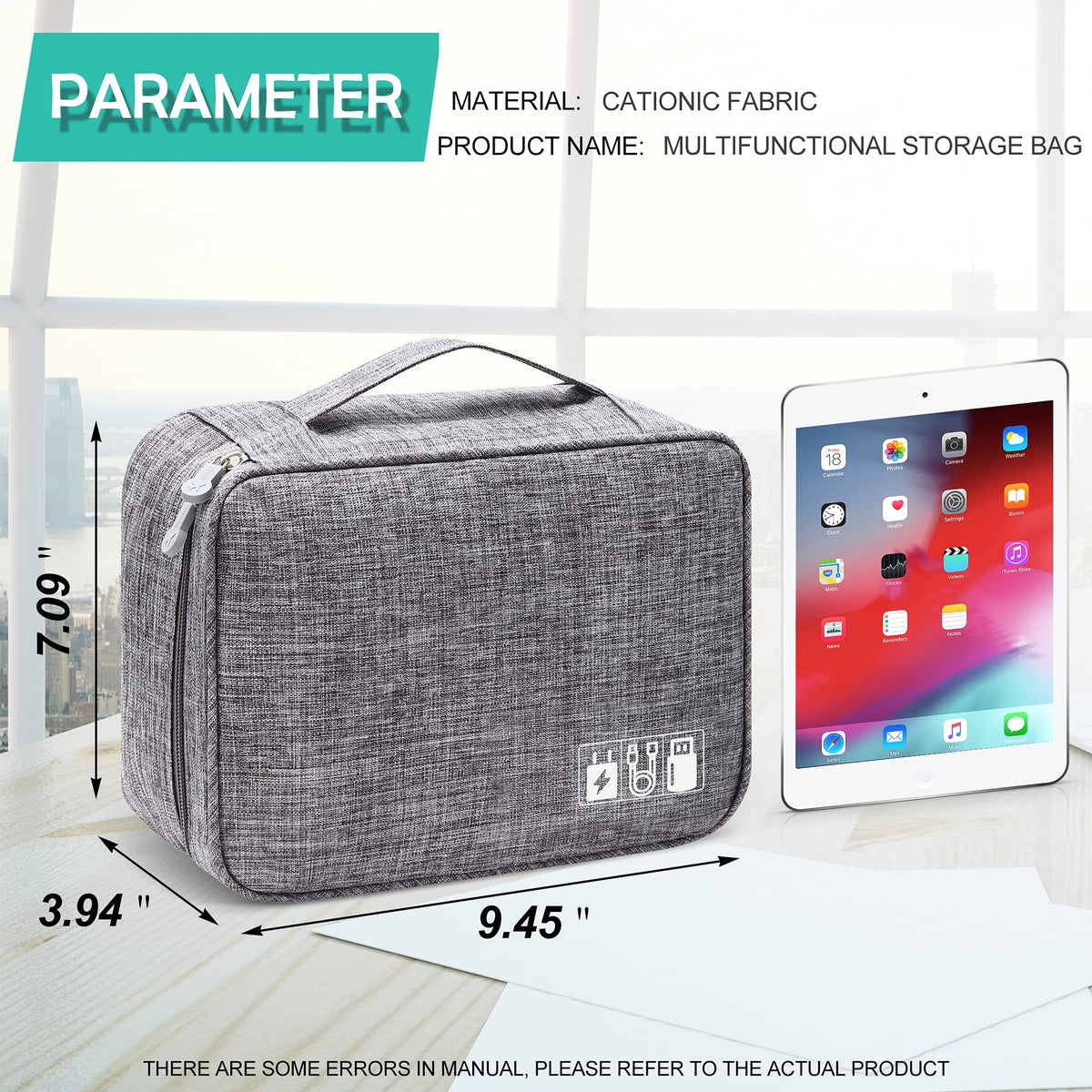 Electronics Travel Organizer | Structured Case for Tech & Cables