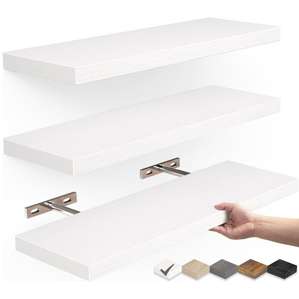 Floating Wall Shelf | Solid Wood Display Shelf