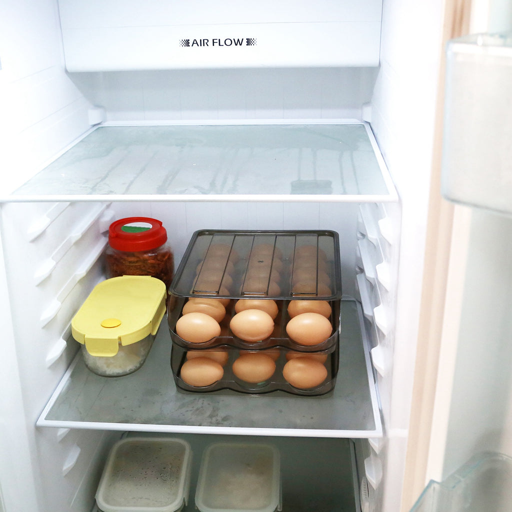 Double-Layer Automatic Rolling Egg Storage Box