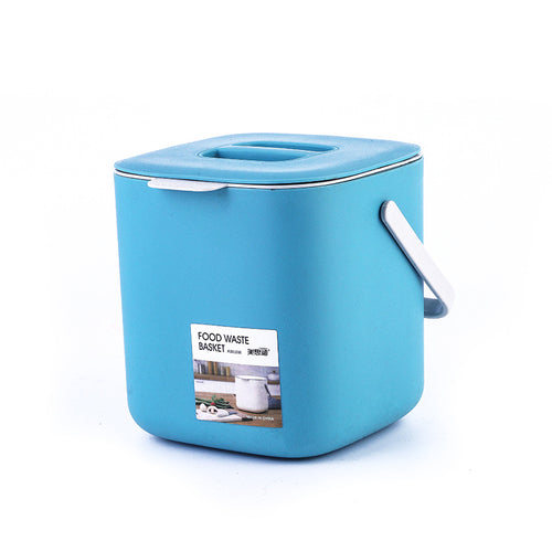 Compact Swing-Lid Waste Bin with Handle
