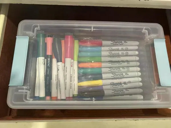 Stackable Clear Storage Bin with Locking Lid