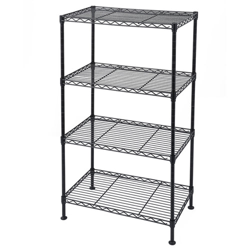 4-Layer Adjustable Metal Household Shelf | Heavy-Duty Storage Rack
