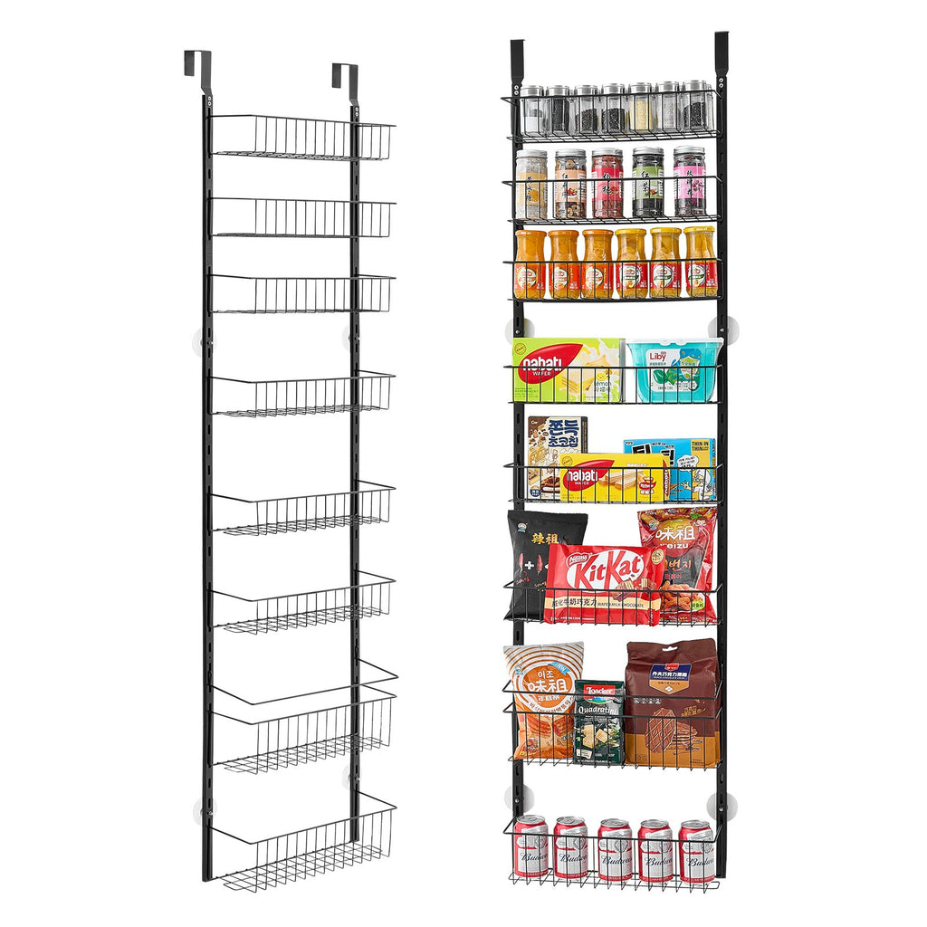 8-Tier Over-Door Pantry Hanging Rack | No-Install Storage