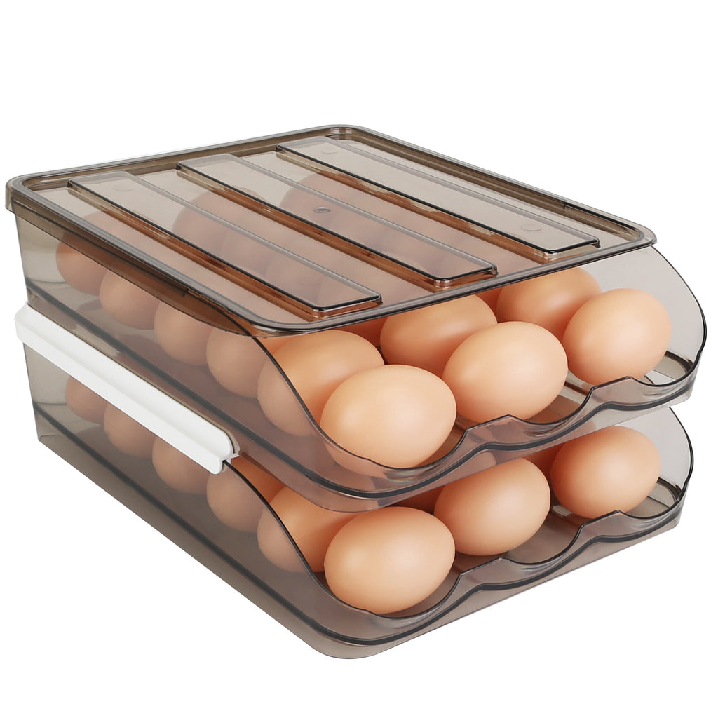 Double-Layer Automatic Rolling Egg Storage Box
